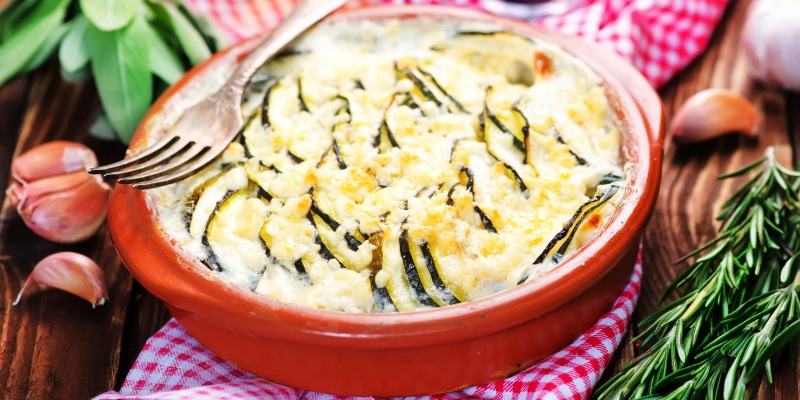 15 Запеканка из кабачков с фаршем, сыром, яйцами и многим другим
